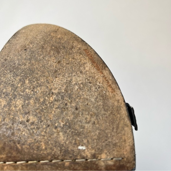 Alexander WANG Stella Black Textured Leather Sexy Buckle Sandals Stilettos Heels - Picture 11 of 16